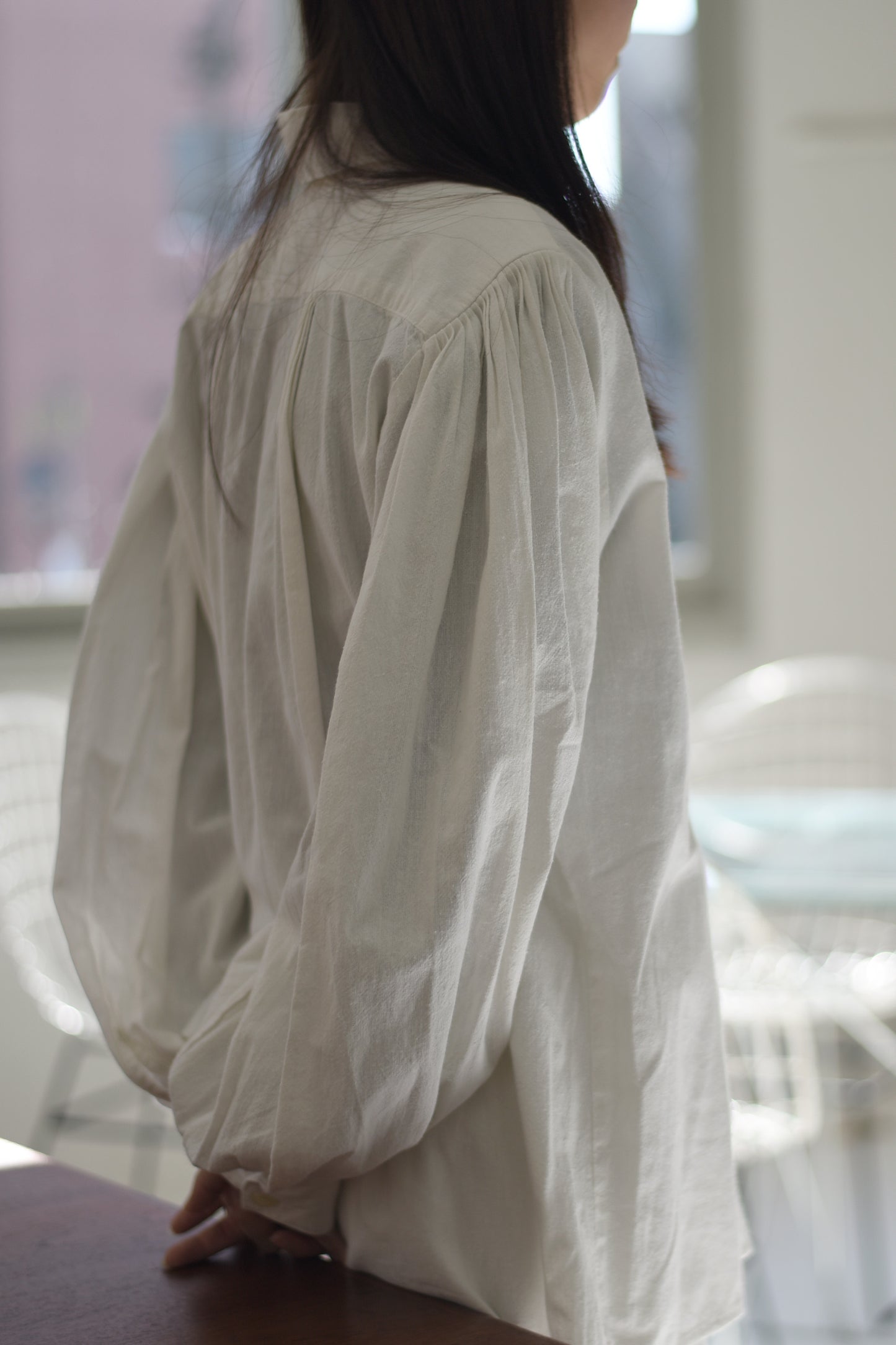 Pintuck blouse|1980s