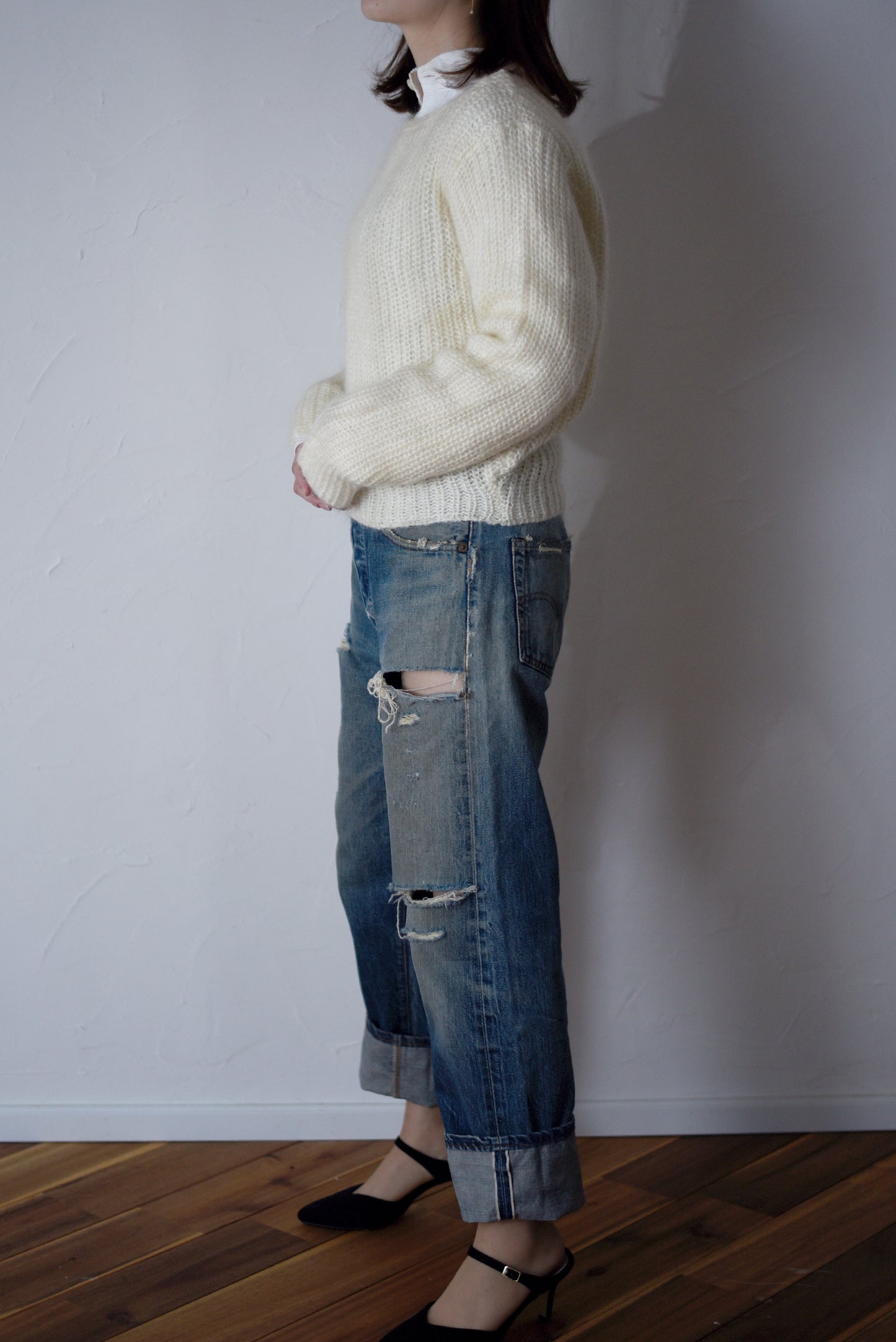 VINTAGE MOHAIR KNIT|vintage