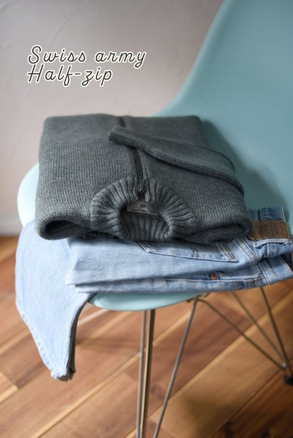 half zip  sweater｜swiss army