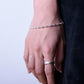 hand works silver bracelet 11